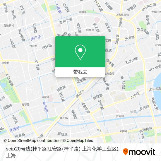 scip20号线(桂平路江安路(桂平路)-上海化学工业区)地图