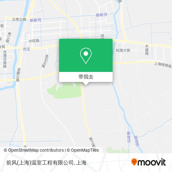前风(上海)温室工程有限公司地图