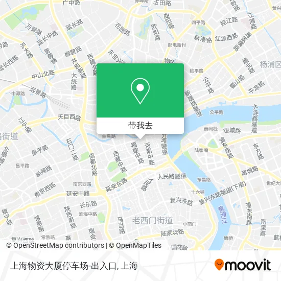 上海物资大厦停车场-出入口地图