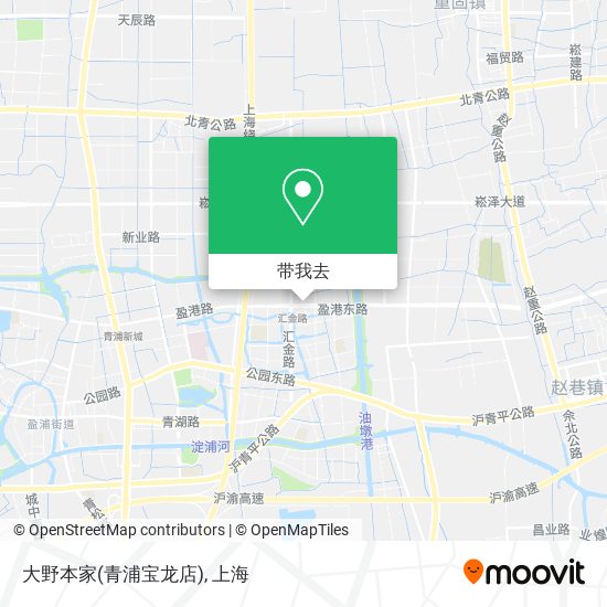 大野本家(青浦宝龙店)地图