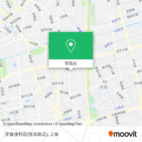 罗森便利店(张东路店)地图
