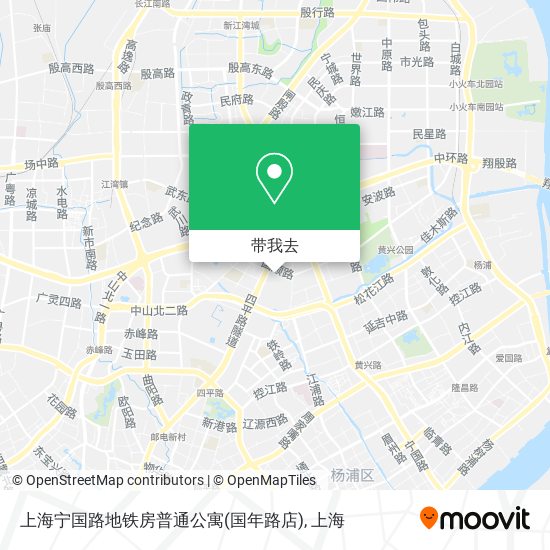 上海宁国路地铁房普通公寓(国年路店)地图