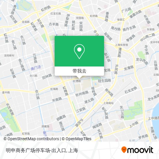 明申商务广场停车场-出入口地图