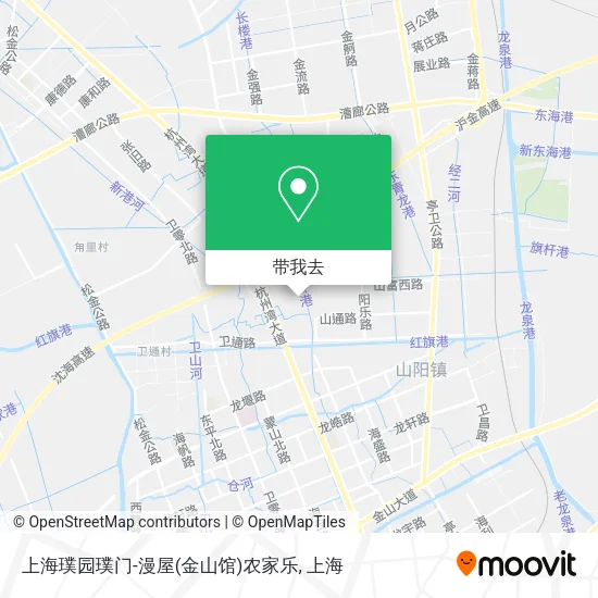 上海璞园璞门-漫屋(金山馆)农家乐地图