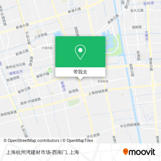 上海杭州湾建材市场-西南门地图
