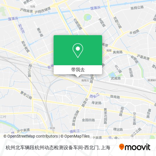 杭州北车辆段杭州动态检测设备车间-西北门地图