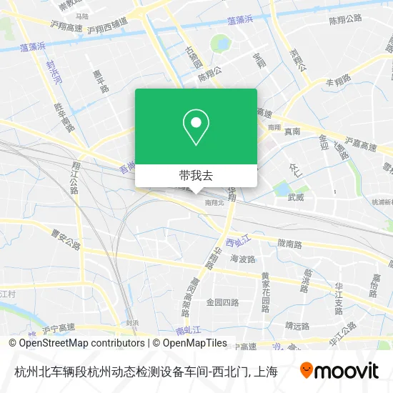 杭州北车辆段杭州动态检测设备车间-西北门地图