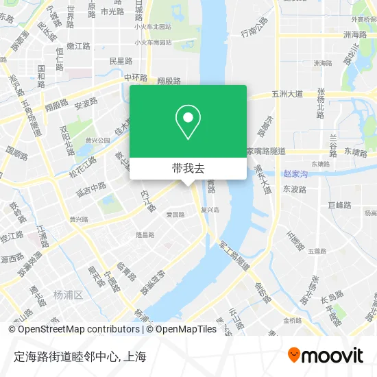 定海路街道睦邻中心地图