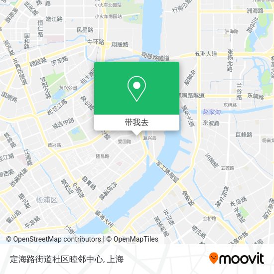 定海路街道社区睦邻中心地图