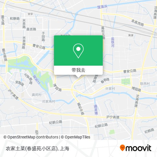 农家土菜(春盛苑小区店)地图