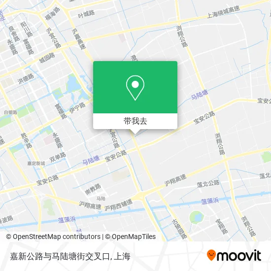 嘉新公路与马陆塘街交叉口地图