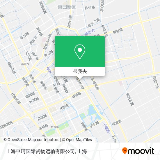 上海申珂国际货物运输有限公司地图