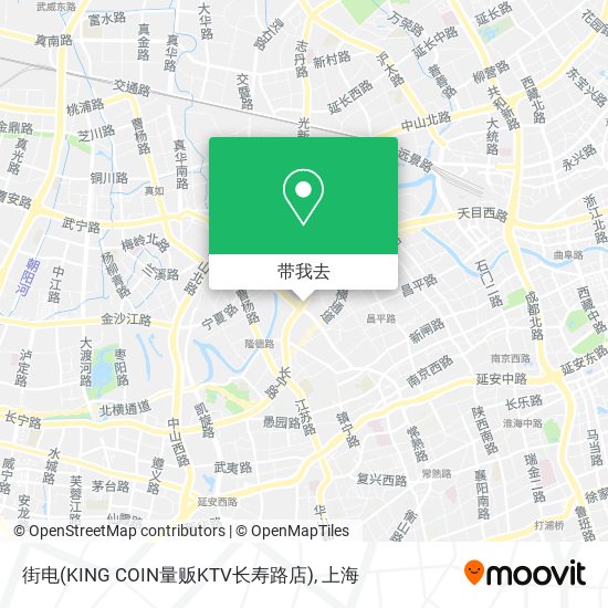 街电(KING COIN量贩KTV长寿路店)地图