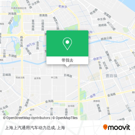 上海上汽通用汽车动力总成地图