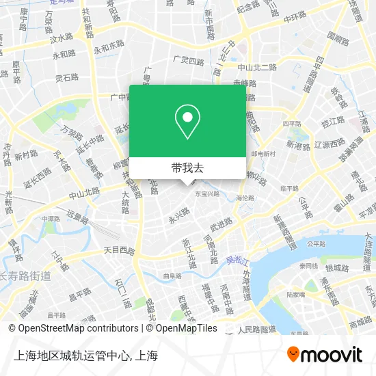 上海地区城轨运管中心地图