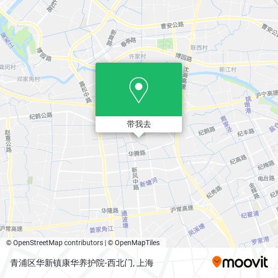 青浦区华新镇康华养护院-西北门地图