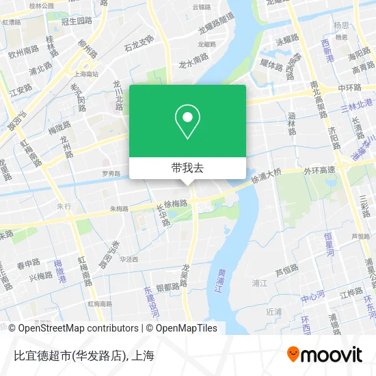 比宜德超市(华发路店)地图