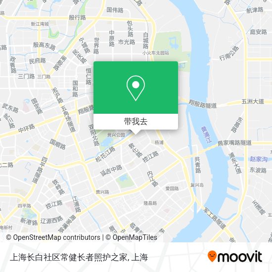 上海长白社区常健长者照护之家地图