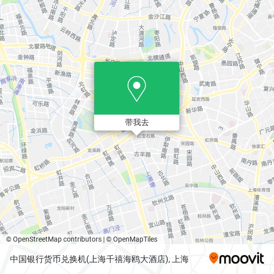 中国银行货币兑换机(上海千禧海鸥大酒店)地图