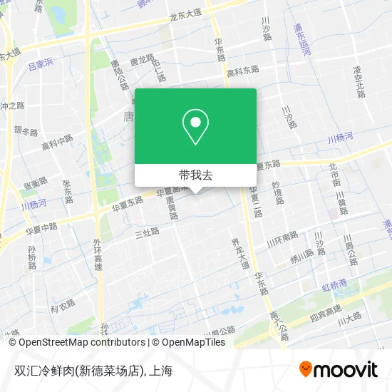双汇冷鲜肉(新德菜场店)地图