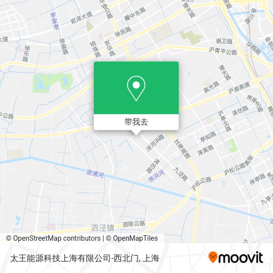 太王能源科技上海有限公司-西北门地图