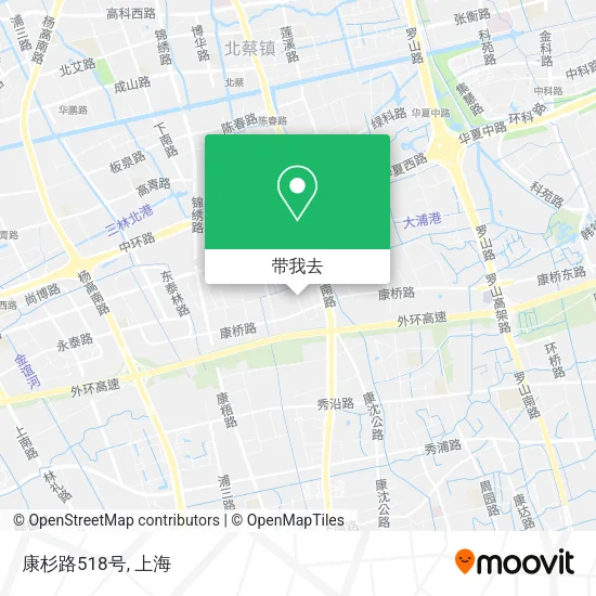 康杉路518号地图