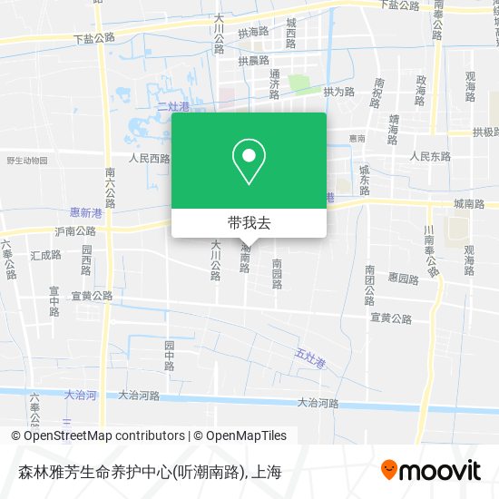 森林雅芳生命养护中心(听潮南路)地图