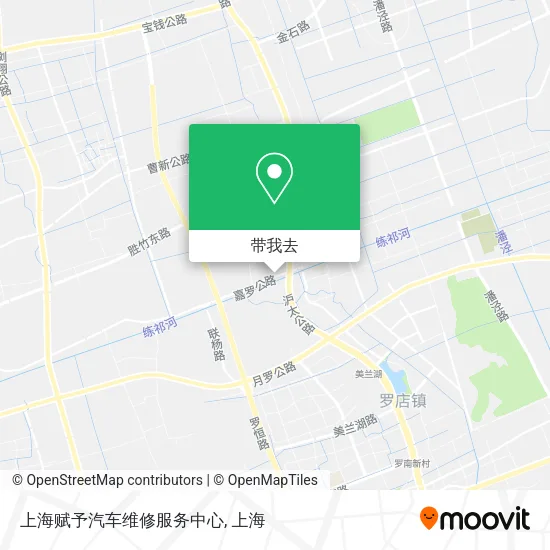 上海赋予汽车维修服务中心地图