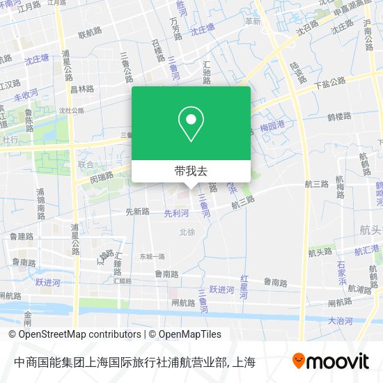 中商国能集团上海国际旅行社浦航营业部地图