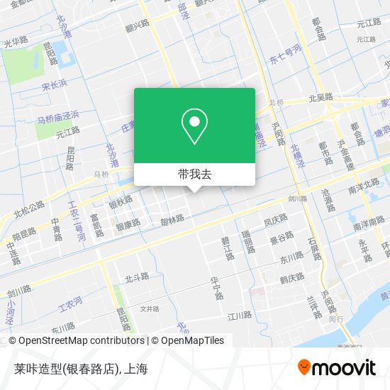 莱咔造型(银春路店)地图
