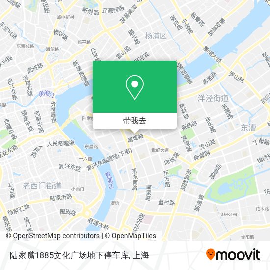 陆家嘴1885文化广场地下停车库地图