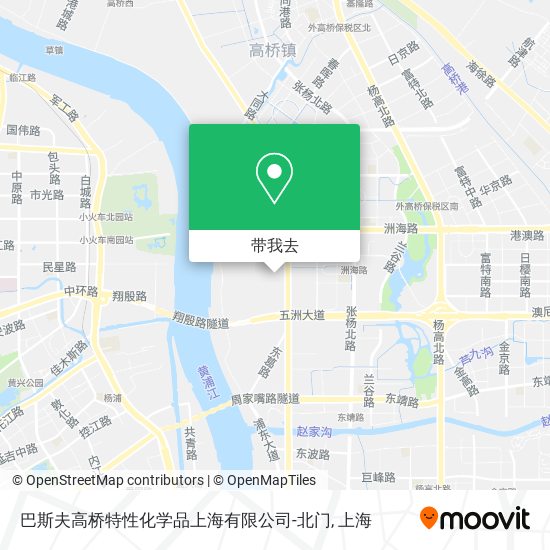 巴斯夫高桥特性化学品上海有限公司-北门地图