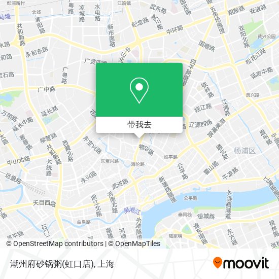 潮州府砂锅粥(虹口店)地图