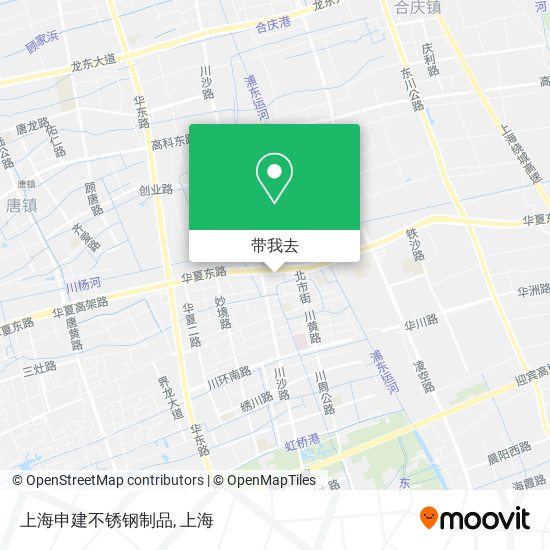 上海申建不锈钢制品地图