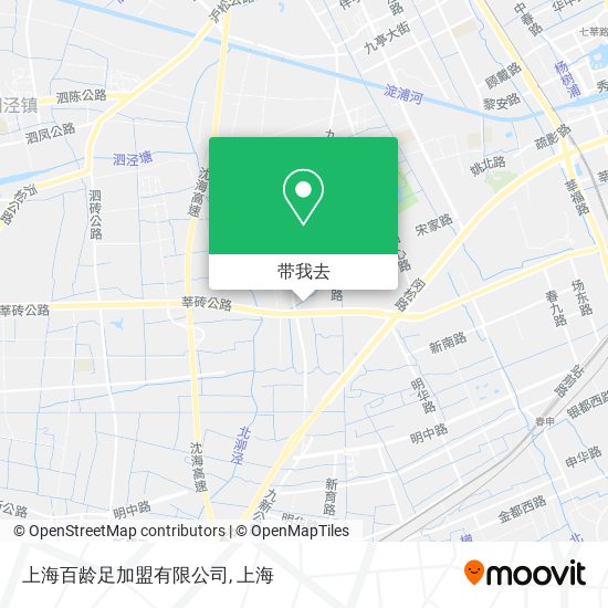 上海百龄足加盟有限公司地图