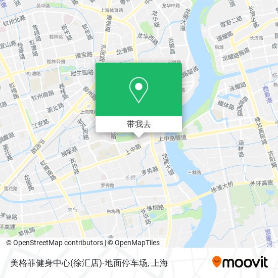 美格菲健身中心(徐汇店)-地面停车场地图