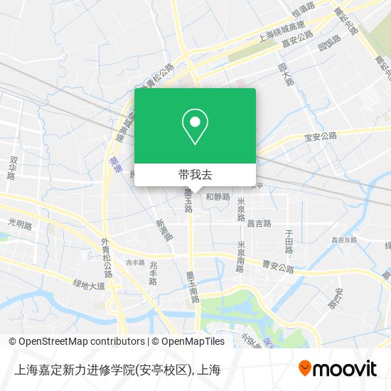 上海嘉定新力进修学院(安亭校区)地图