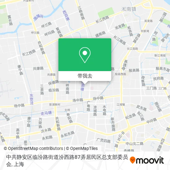 中共静安区临汾路街道汾西路87弄居民区总支部委员会地图