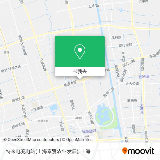 特来电充电站(上海奉贤农业发展)地图