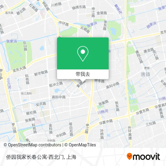 侨园我家长春公寓-西北门地图