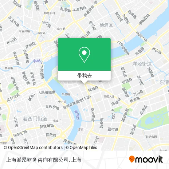 上海派昂财务咨询有限公司地图