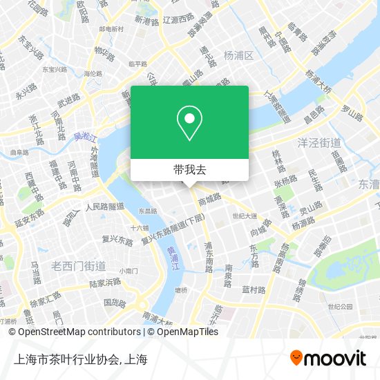 上海市茶叶行业协会地图