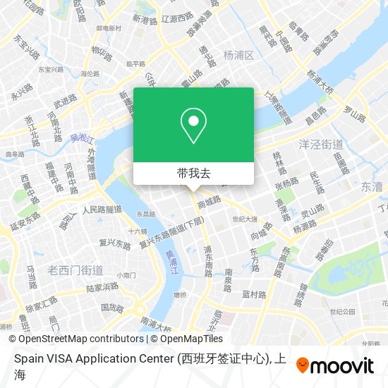 Spain VISA Application Center (西班牙签证中心)地图