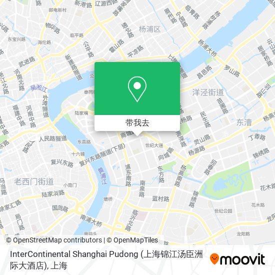 InterContinental Shanghai Pudong (上海锦江汤臣洲际大酒店)地图