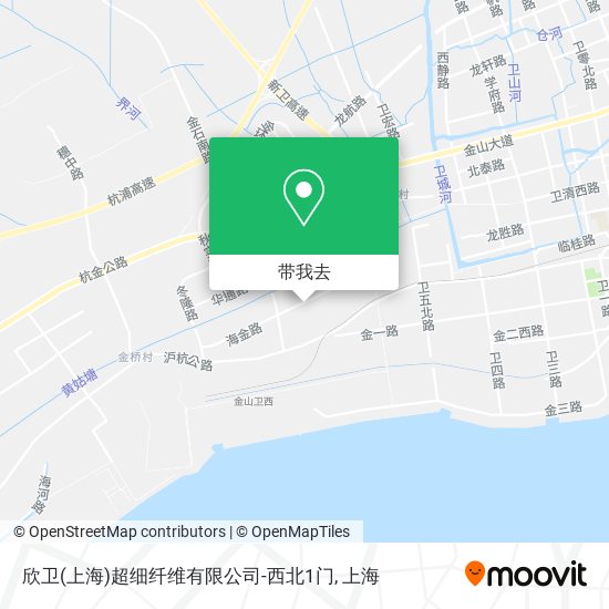欣卫(上海)超细纤维有限公司-西北1门地图