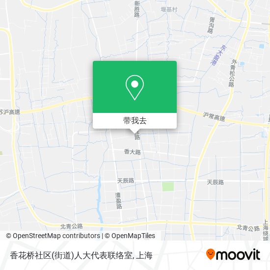 香花桥社区(街道)人大代表联络室地图