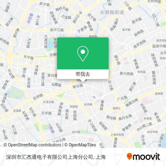 深圳市汇杰通电子有限公司上海分公司地图