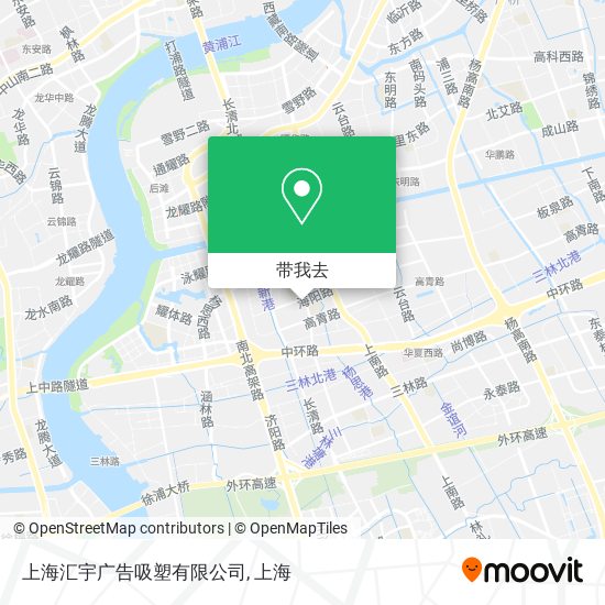 上海汇宇广告吸塑有限公司地图