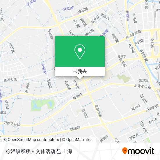 徐泾镇残疾人文体活动点地图