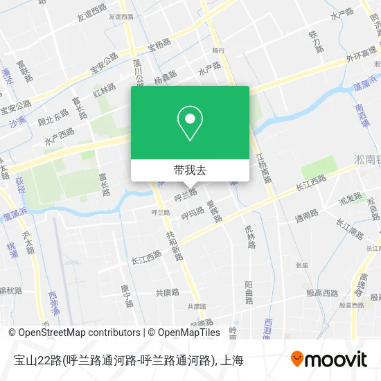 宝山22路(呼兰路通河路-呼兰路通河路)地图